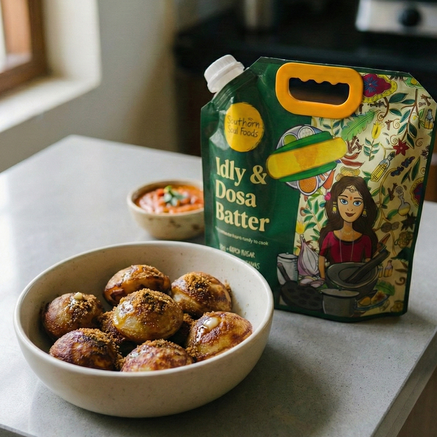 Kuzhi Paniyaram (Crispy Dumplings)