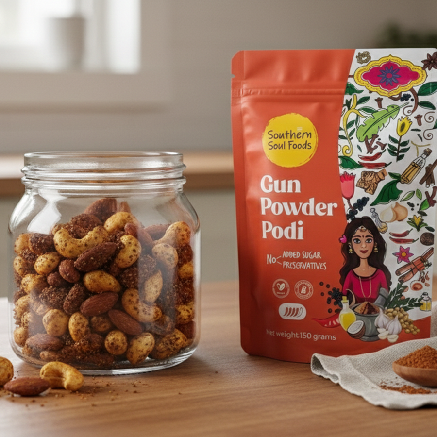 Podi Roasted Nuts (Snack Jar)