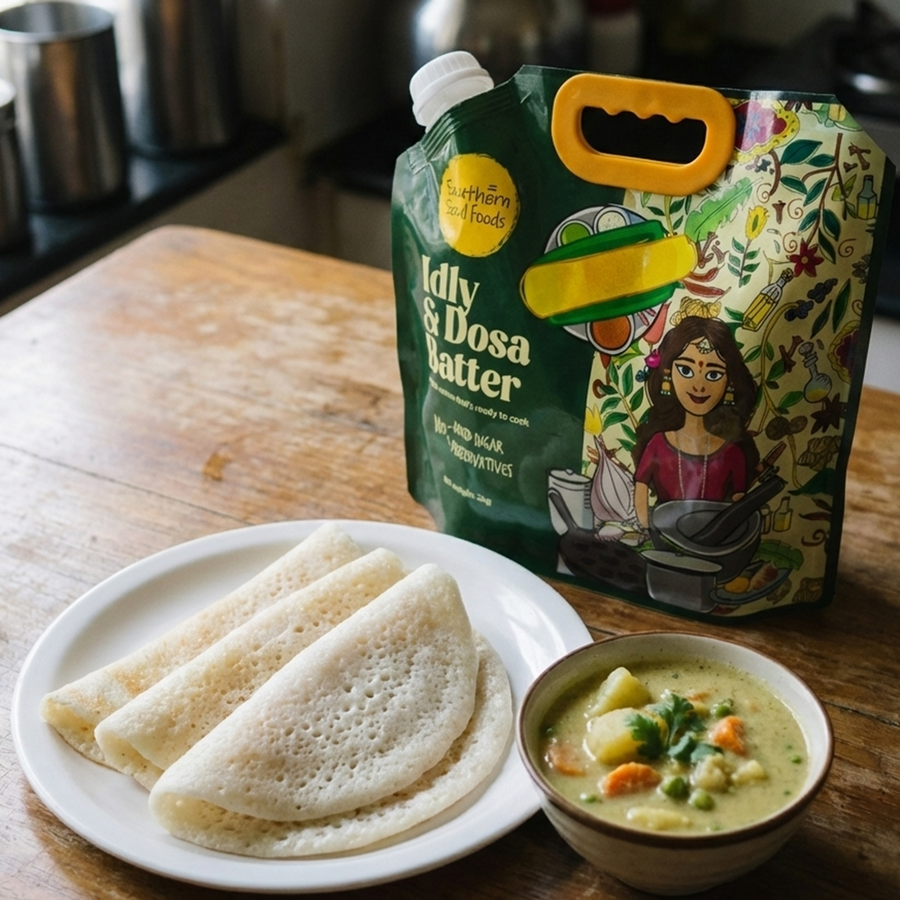 Set Dosa with Veg Kurma